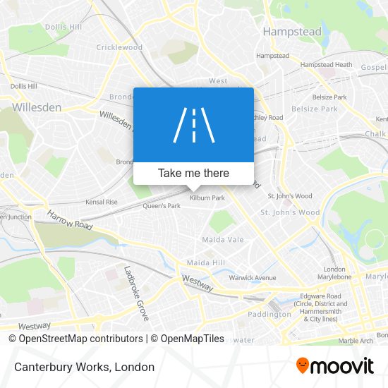 Canterbury Works map