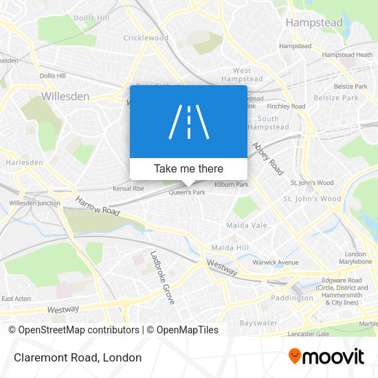 Claremont Road map
