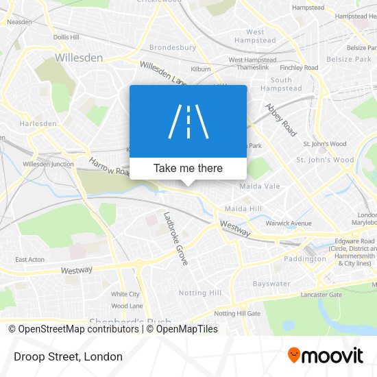 Droop Street map