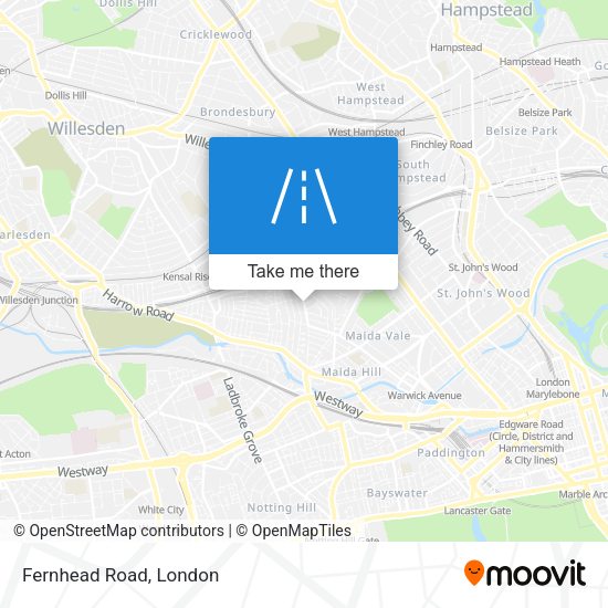 Fernhead Road map