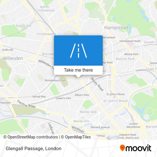 Glengall Passage map