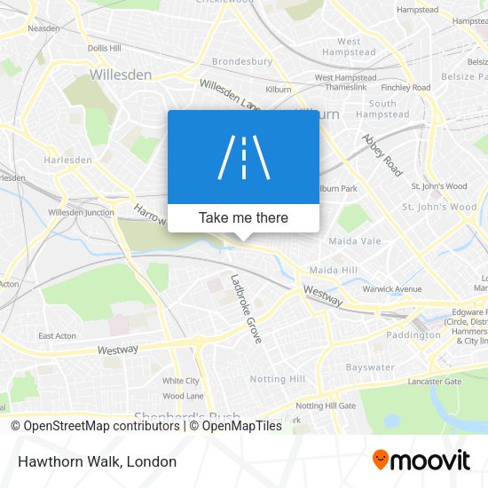 Hawthorn Walk map