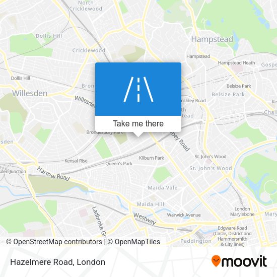Hazelmere Road map