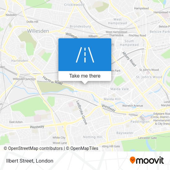Ilbert Street map