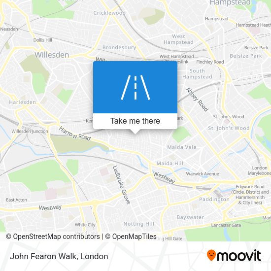 John Fearon Walk map