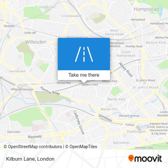 Kilburn Lane map