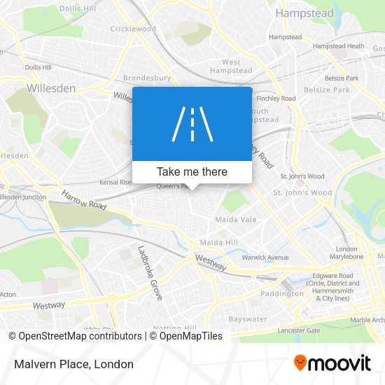 Malvern Place map