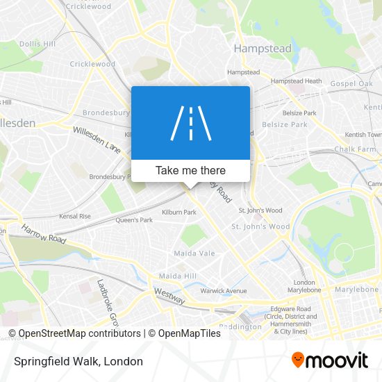 Springfield Walk map
