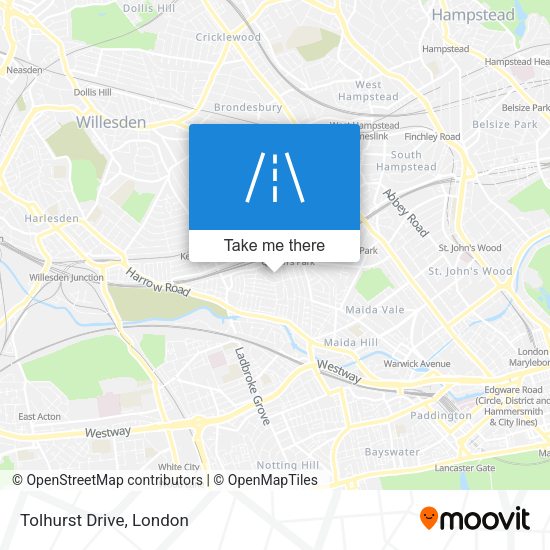 Tolhurst Drive map