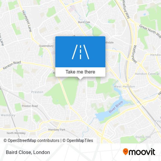 Baird Close map