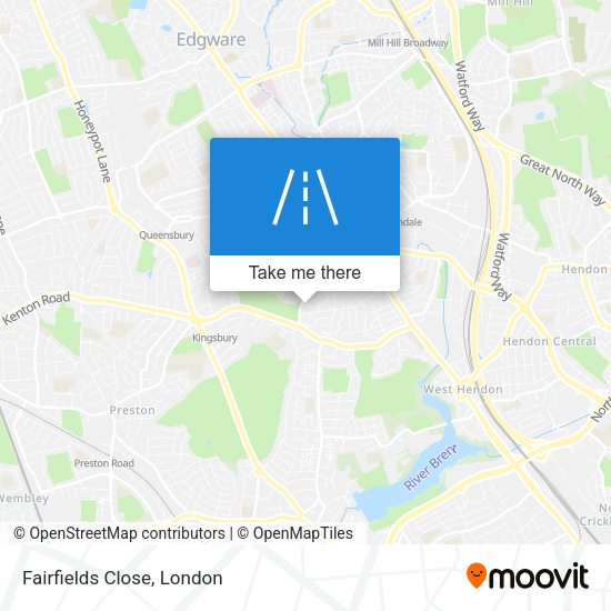 Fairfields Close map