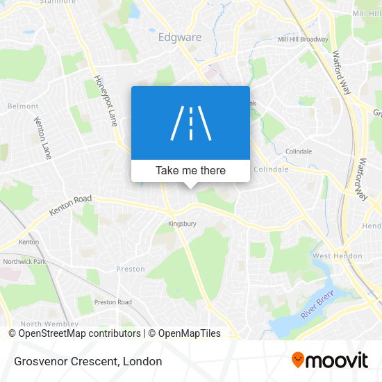 Grosvenor Crescent map