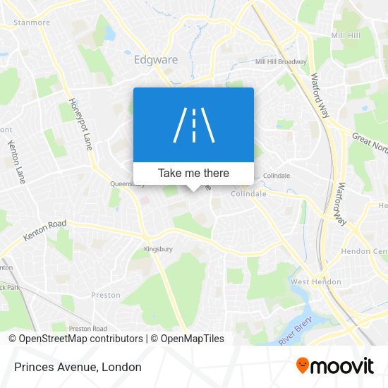 Princes Avenue map