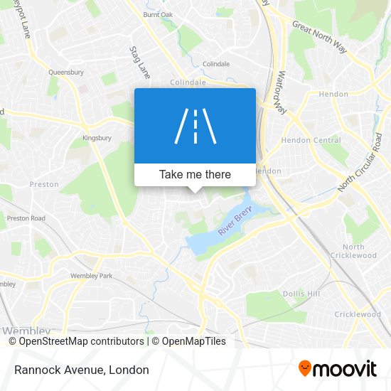 Rannock Avenue map