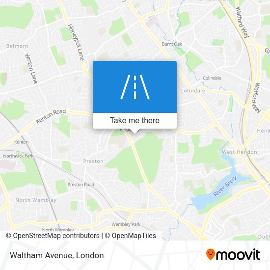 Waltham Avenue map
