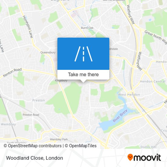 Woodland Close map