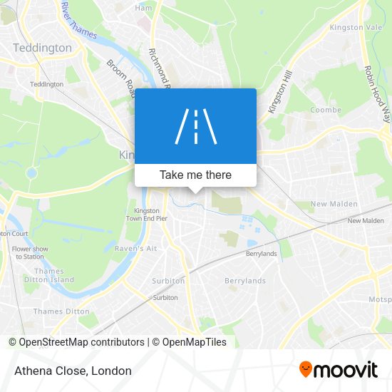 Athena Close map