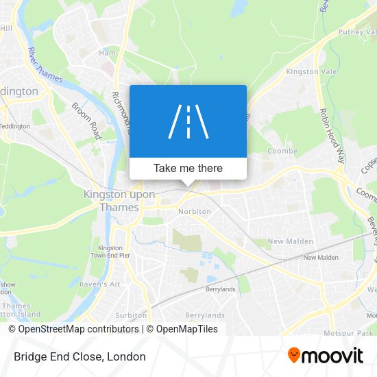 Bridge End Close map
