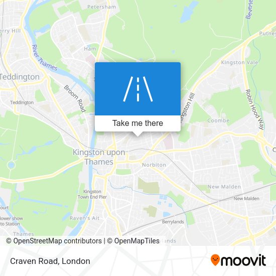 Craven Road map
