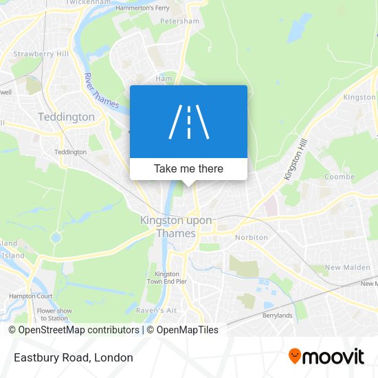 Eastbury Road map