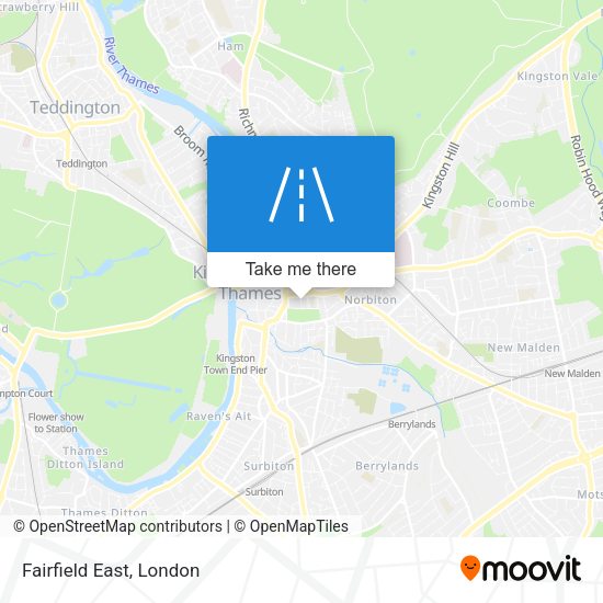 Fairfield East map