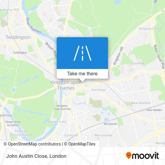 John Austin Close map