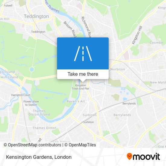 Kensington Gardens map