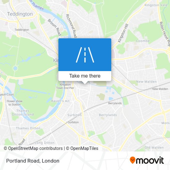 Portland Road map