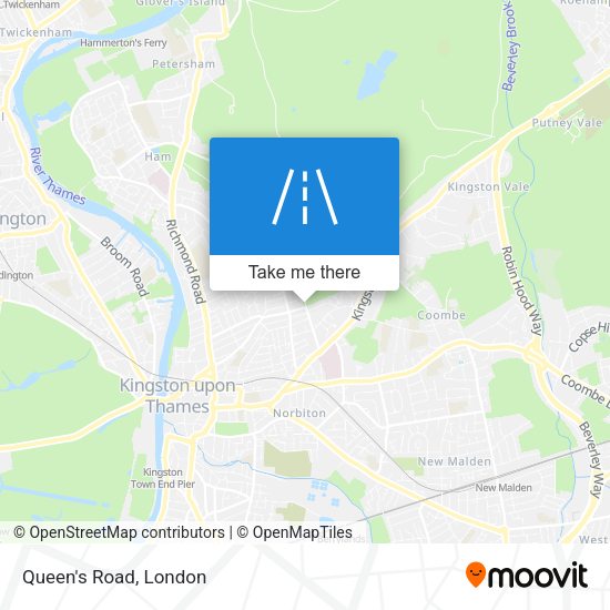 Queen's Road map