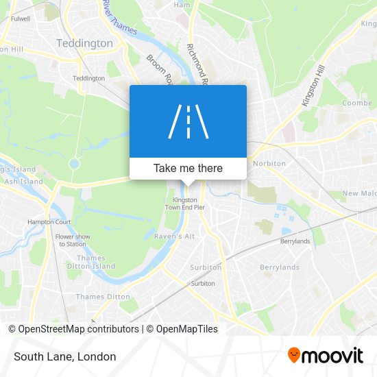 South Lane map