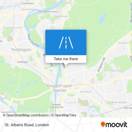 St. Albans Road map