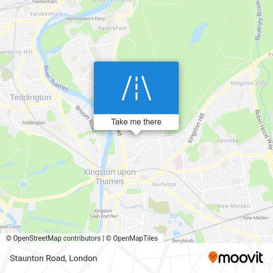 Staunton Road map