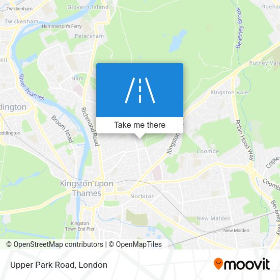 Upper Park Road map