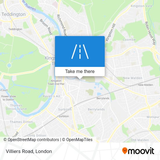 Villiers Road map