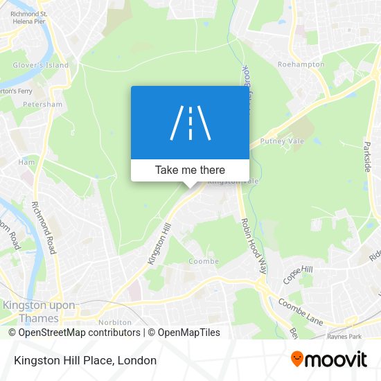 Kingston Hill Place map