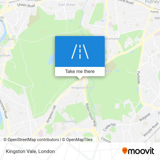 Kingston Vale map