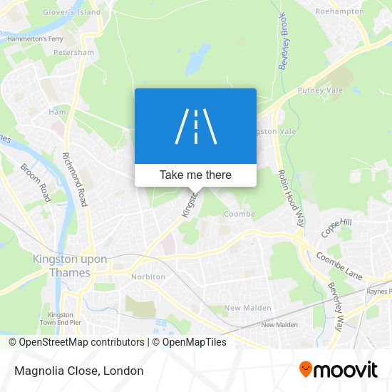 Magnolia Close map