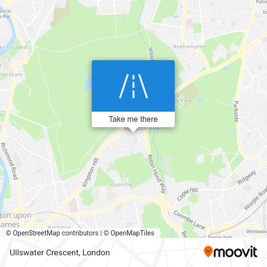 Ullswater Crescent map