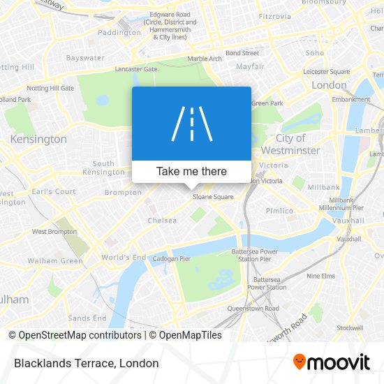Blacklands Terrace map
