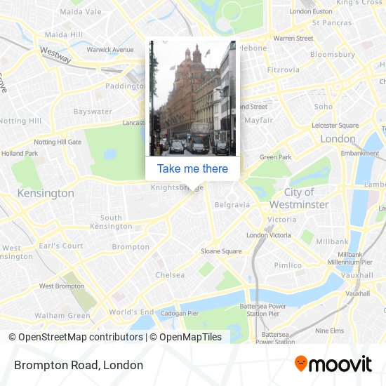 Brompton Road map