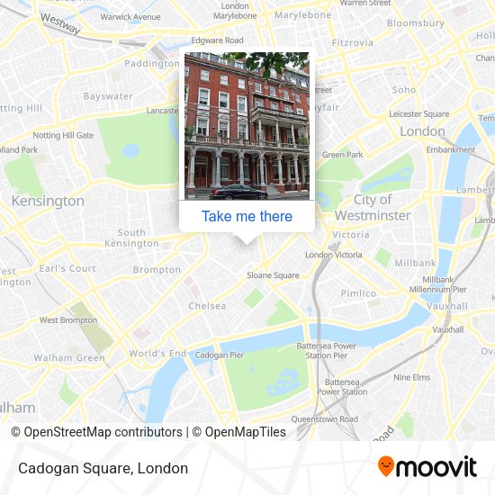 Cadogan Square map