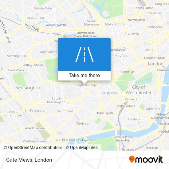 Gate Mews map
