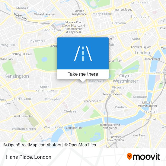 Hans Place map