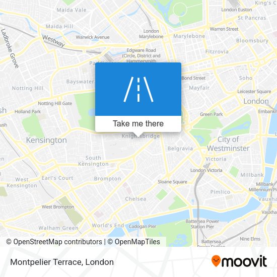 Montpelier Terrace map
