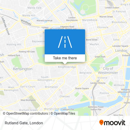 Rutland Gate map