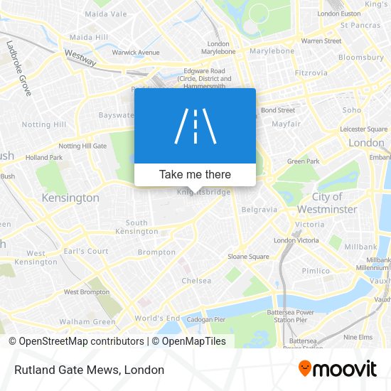 Rutland Gate Mews map