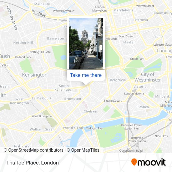 Thurloe Place map