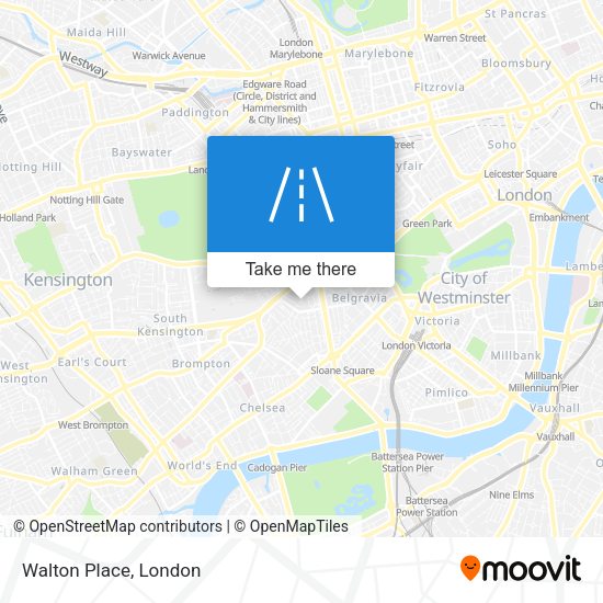 Walton Place map