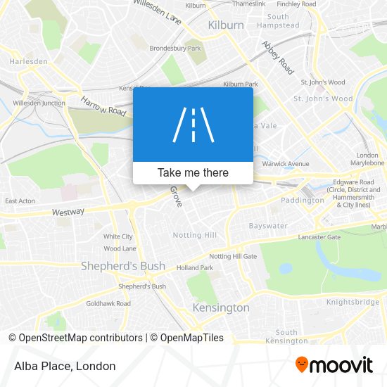 Alba Place map
