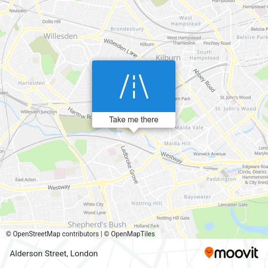 Alderson Street map